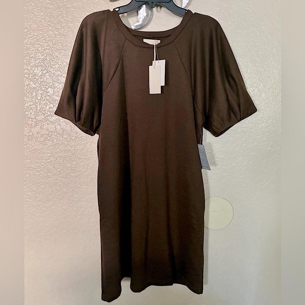 MELLODAY Raglan Puff Sleeve Mini Dress - Picture 2 of 3